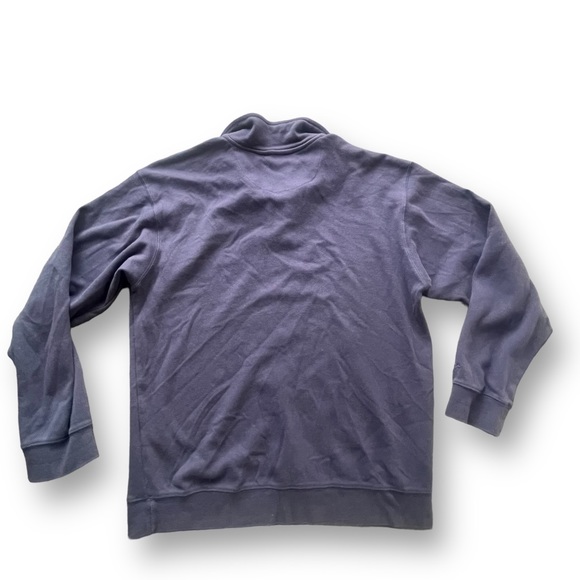 Cuffy's Of Cape Cod Navy 1/4 Zip Pullover Sweater Men's Size Medium Nautical - Picture 2 of 9